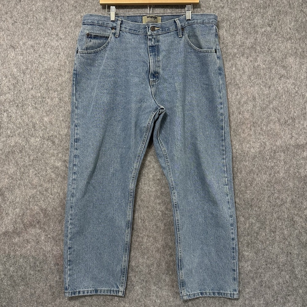 Wrangler Authentics Men's Jeans 38x29 Blue Classic Fit Straight Leg Denim